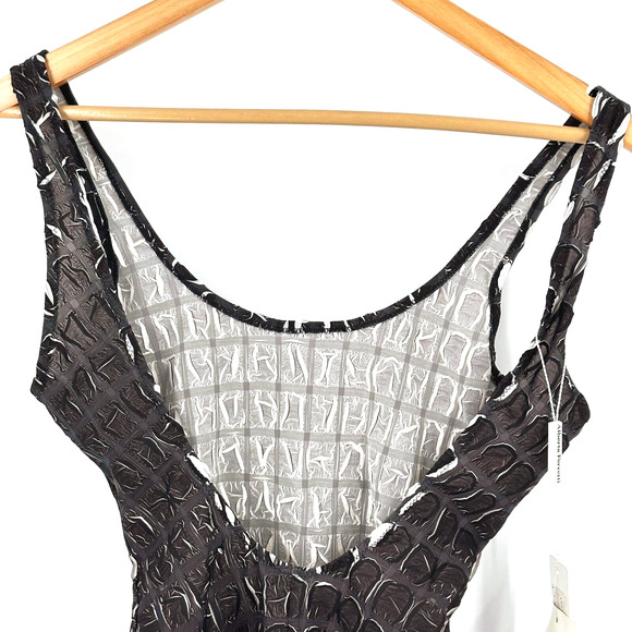 Vintage Alberta Ferretti Womens Swimwear Bodysuit Size 42/ US 6 80's Sexy Beach - Picture 5 of 9